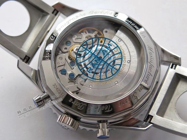 BL百年靈航空計時1系列B01航空特別版手錶 藍面-泛美航空Pan Am  gjs2111